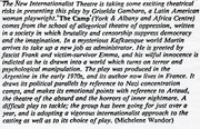 Free download Michelene Wandor`s preview for Time Out of Griselda Gambaro`s The Camp, issue 583,pg.90, date 23-30 October 1981 free photo or picture to be edited with GIMP online image editor